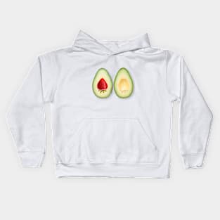 Avocado strawberries Kids Hoodie